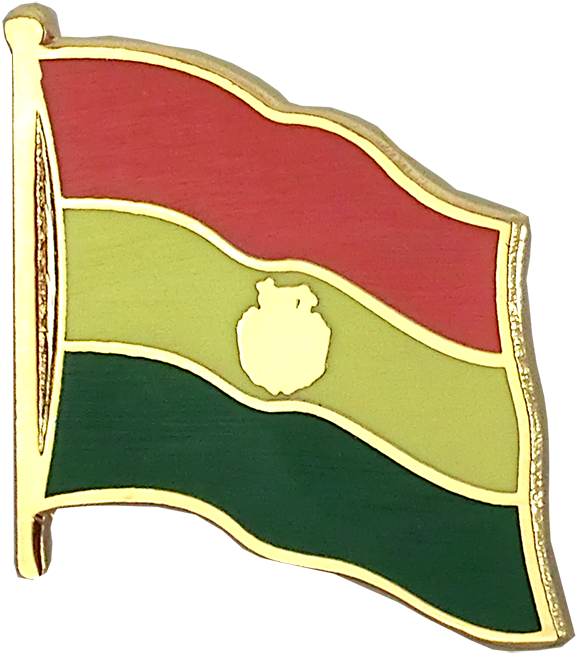 Flag Lapel Pin - Bolivia - Flag Lapel Pin (1500x938), Png Download