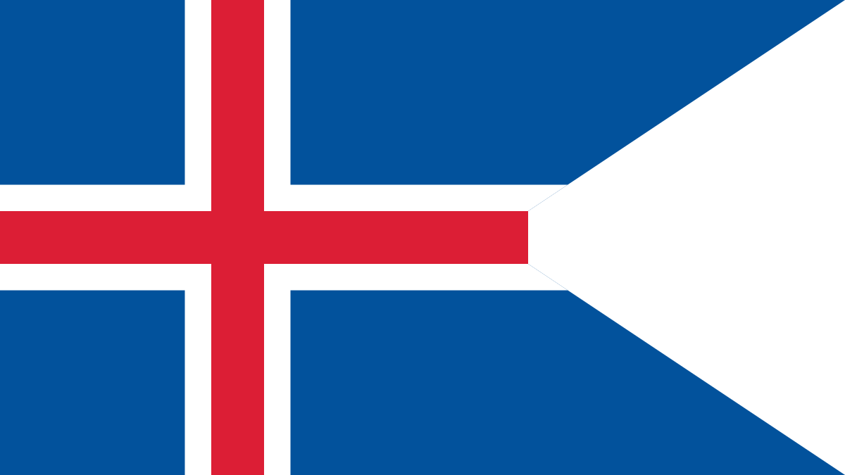 Flag Of Iceland State (1200x675), Png Download