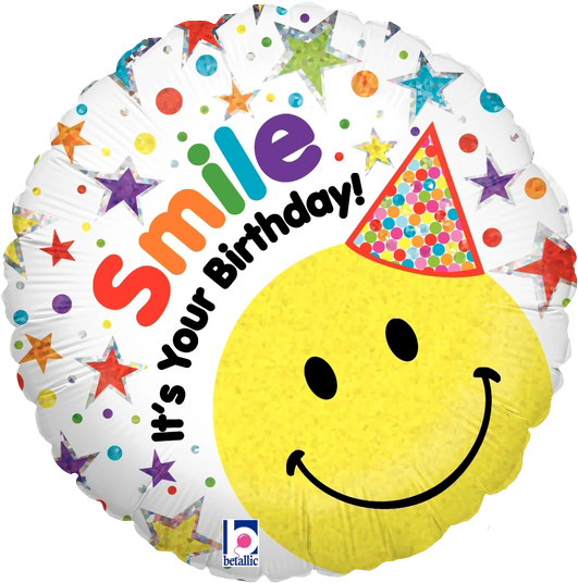 Globo Smiley It's Your Birthday - Smile On Your Birthday (552x552), Png Download