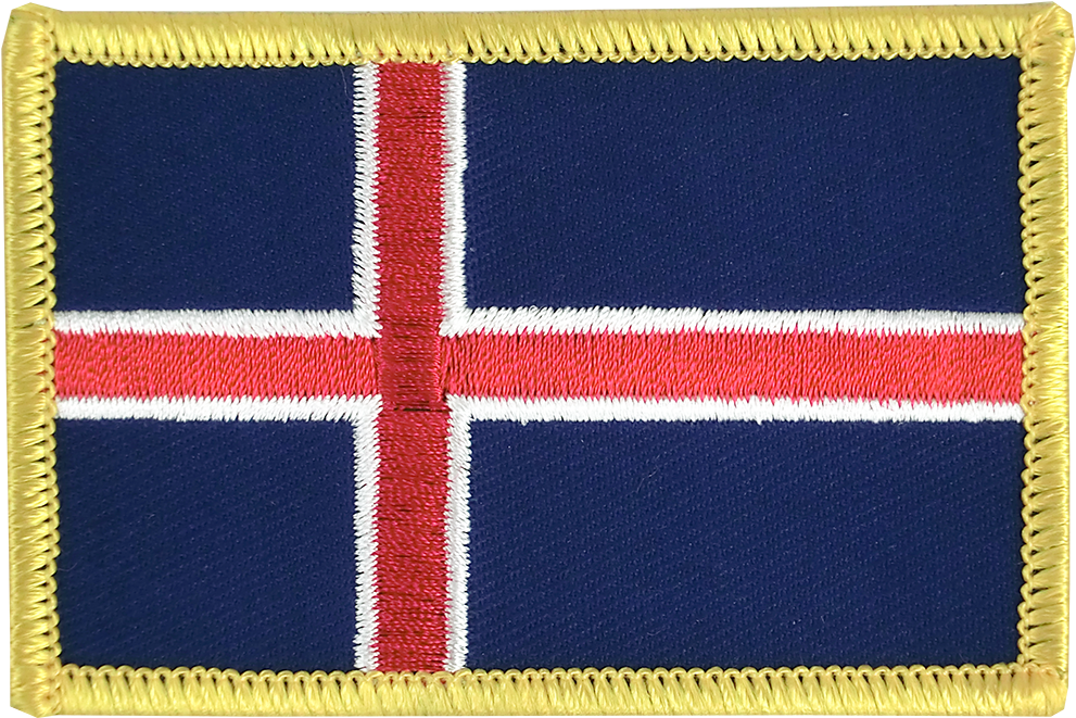 Iceland - Flag Patch - Emblem (1500x1000), Png Download