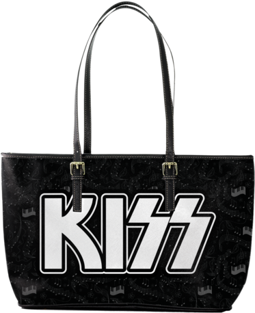 Kiss Band Amazing Large Leather Tote - Kiss Logo (372x480), Png Download