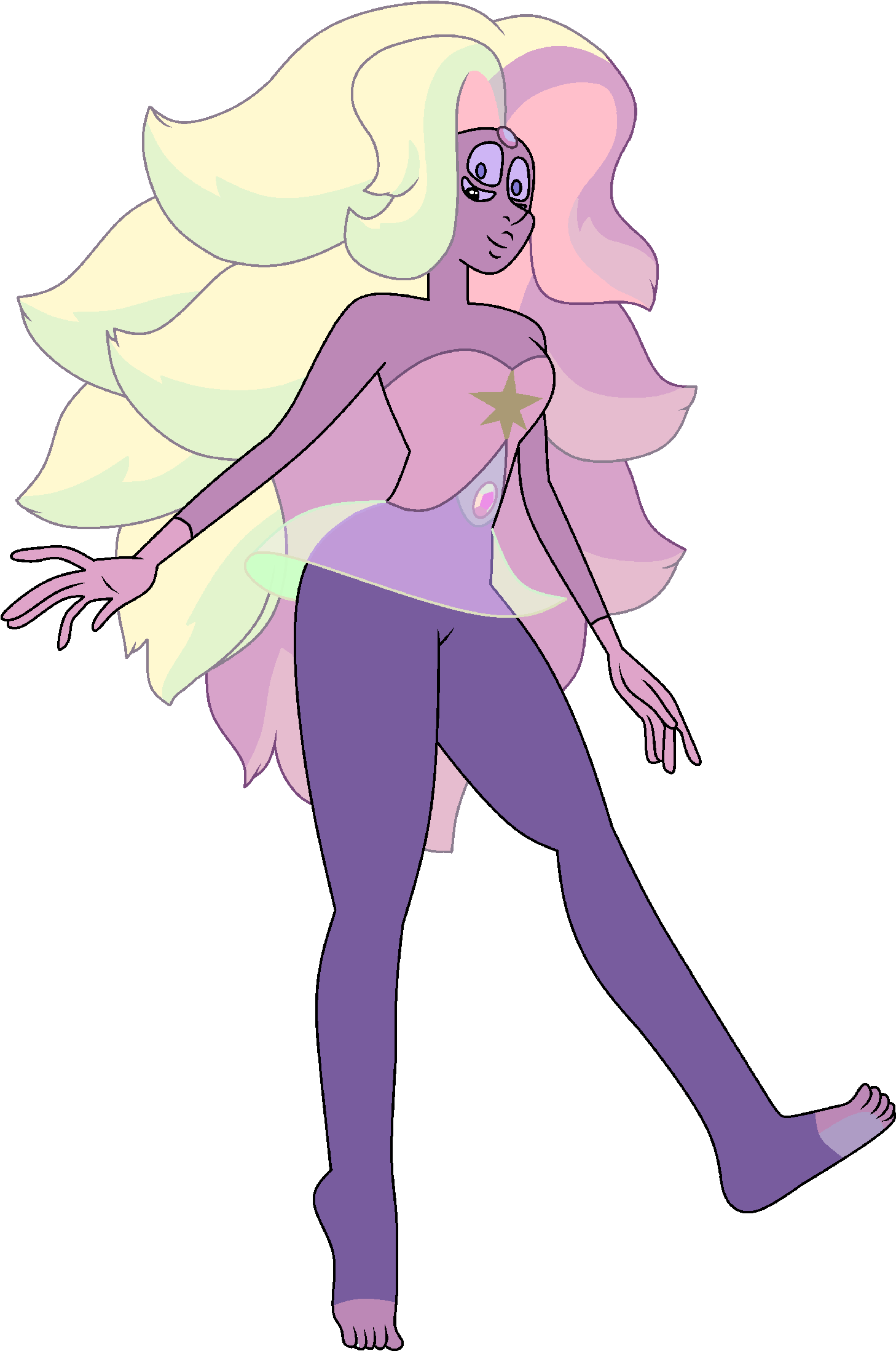 Wedding Rainbow Quartz - Rainbow Quartz Steven Universe Pearl And Steven (1513x2239), Png Download