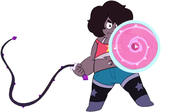 Smoky Quartz 07 - Rose Quartz And Steven Fusion Gemcrust (640x378), Png Download