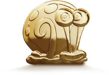 Garyoro ‎ - Spongebob Gold Burger King (365x370), Png Download