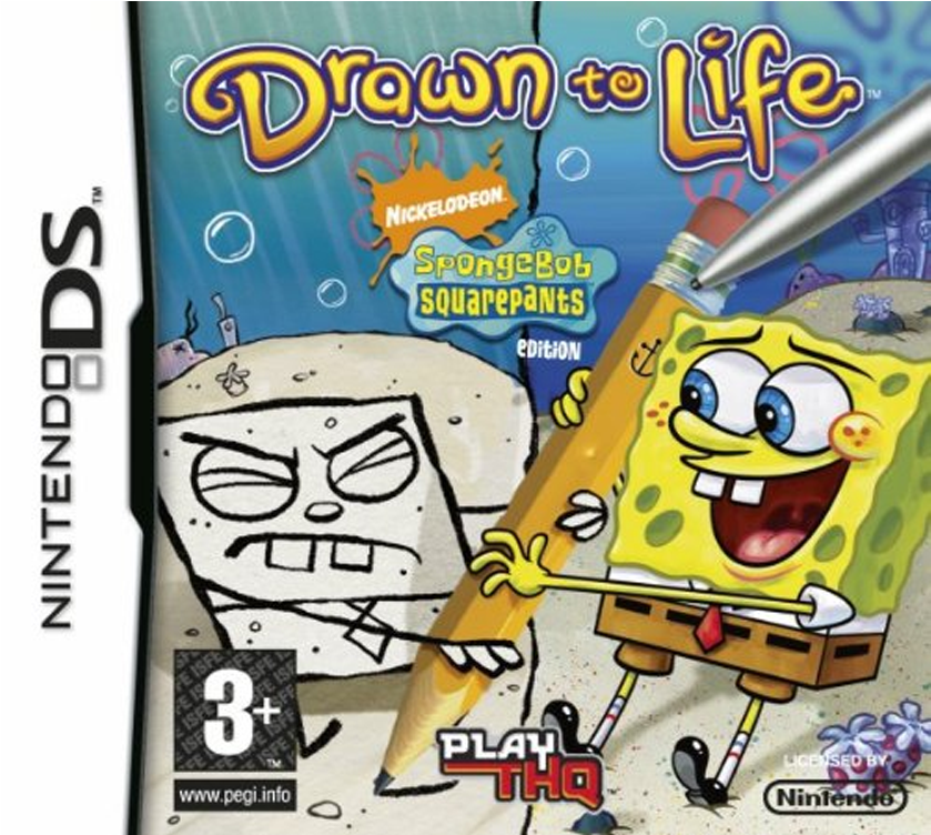 Drawn To Life Spongebob (900x900), Png Download