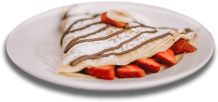Are You In Love With French Crepes - Crepa Nutella Png (845x410), Png Download