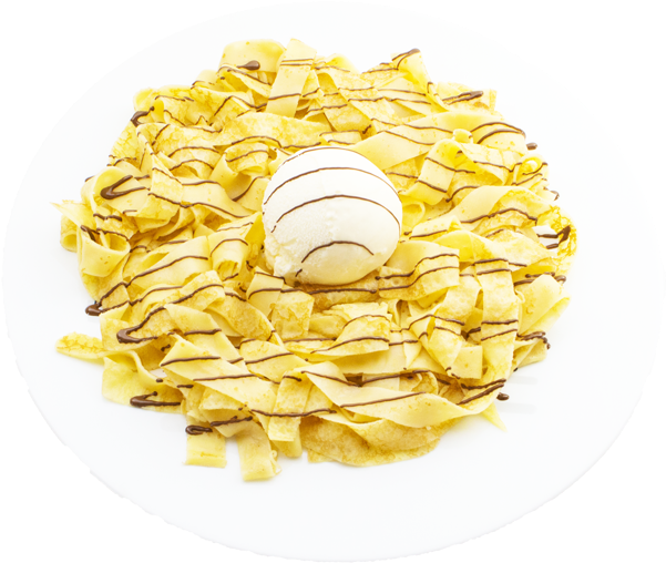 Fettuccine Crepe - Egg (600x600), Png Download