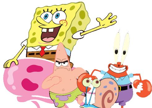 Bob Esponja E Sua Turma Png - Bob Esponja E Amigos Png (503x348), Png Download