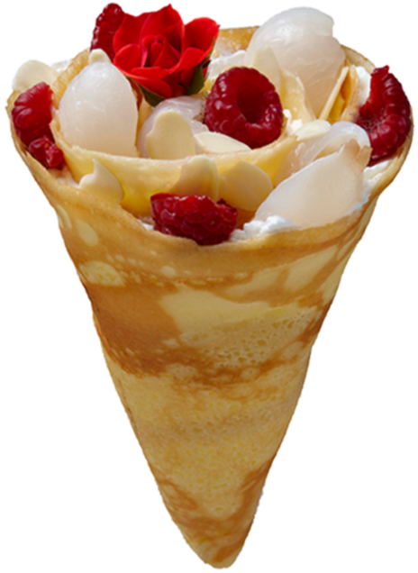 Gluten Free Crepes Nyc - Crepe Cone (495x746), Png Download