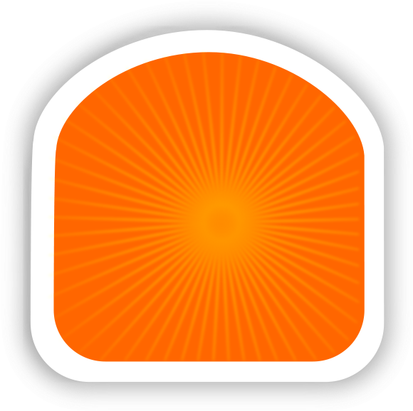 Gowalla Stamp Sample Png Images - Orange Stamp Png (600x600), Png Download