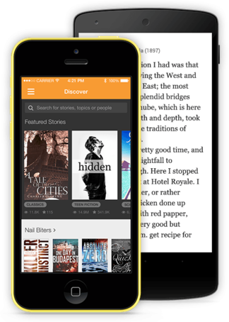 Log In To Wattpad - Wattpad App (324x454), Png Download