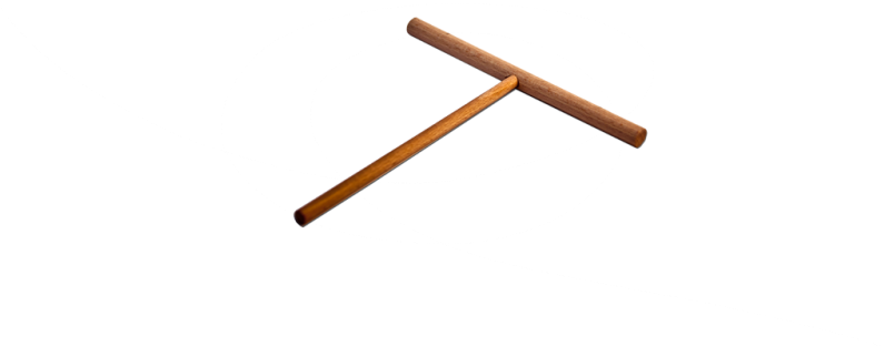 T Shaped Wooden Crepe Spreader - Wood (795x400), Png Download