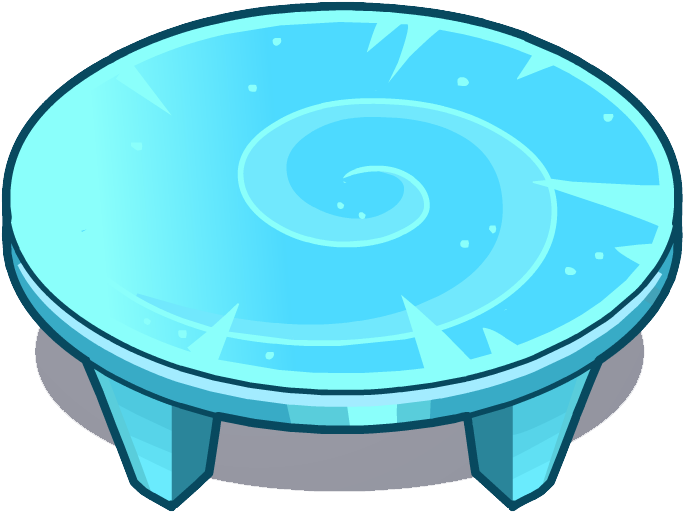 Ice Coffee Table In-game - Ice (682x538), Png Download