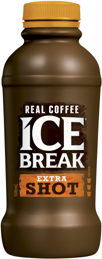 Ice Break Extra Shot Iced Coffee Flavoured Milk 500ml - Ice Break Extra Shot 500ml (295x617), Png Download