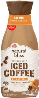 Natural Bliss Iced Coffee Caramel - Natural Bliss Cold Brew Coffee (350x400), Png Download