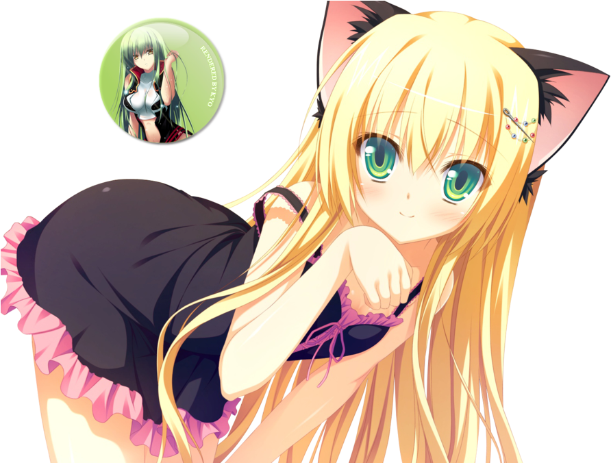 Catgirl Render Wolf Girl, For Cats, Catgirl, Suddenly, - Sumiyoshi Kureha (900x675), Png Download