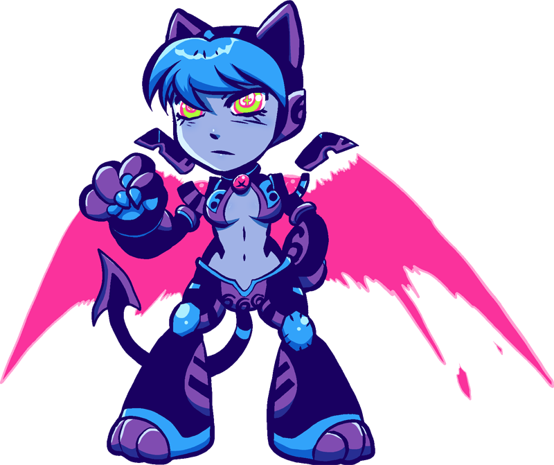 Mecha Cat Girl (800x671), Png Download