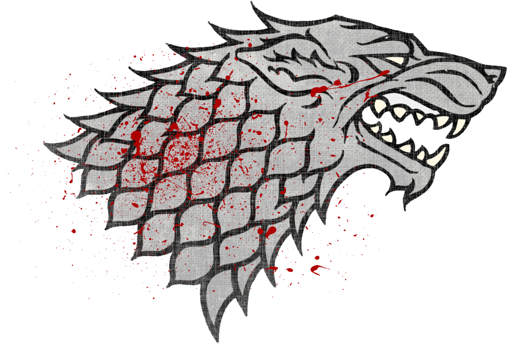 Winter Is Coming Wolf Symbol 1-0 - Game Of Thrones Glass Poster The North Remembers (1006x795), Png Download