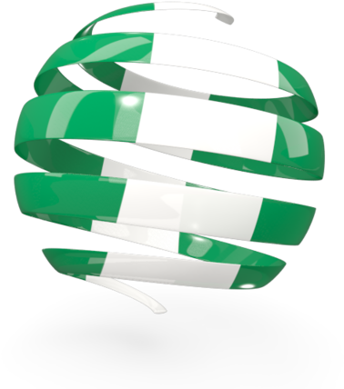 Illustration Of Flag Of Nigeria - 3d Round Flags Transparent (640x480), Png Download