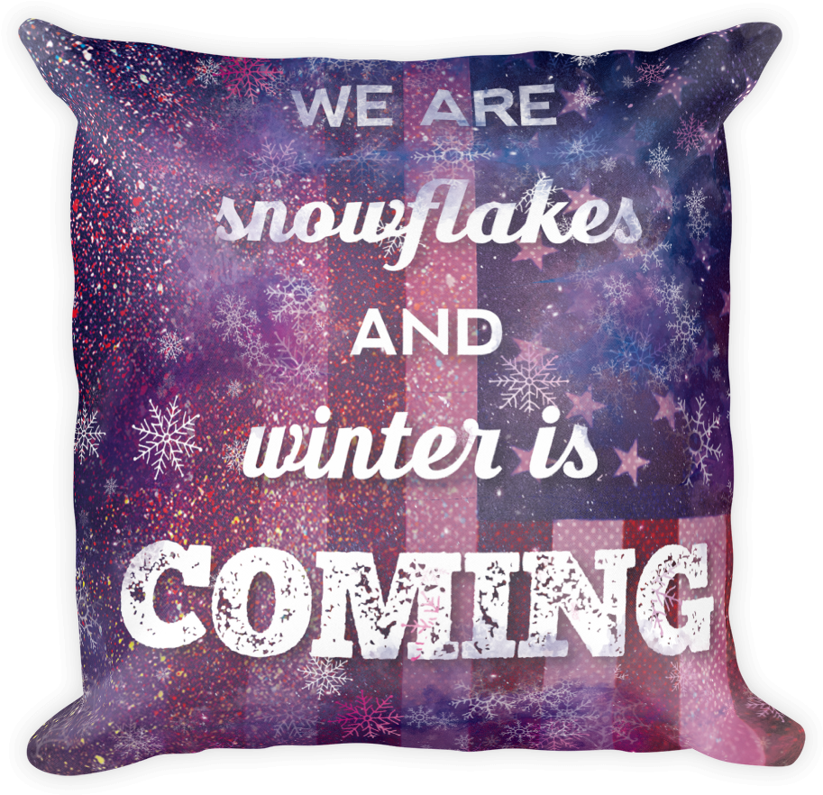 Winter Is Coming Pillow - Cushion (1000x1000), Png Download