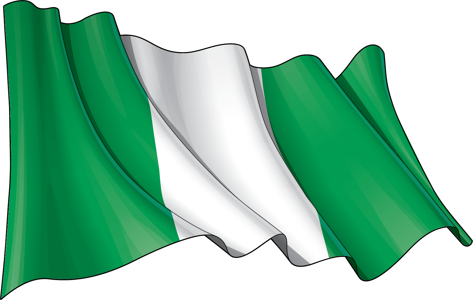 Nigerian Flag - French Flag Stock (1591x1009), Png Download