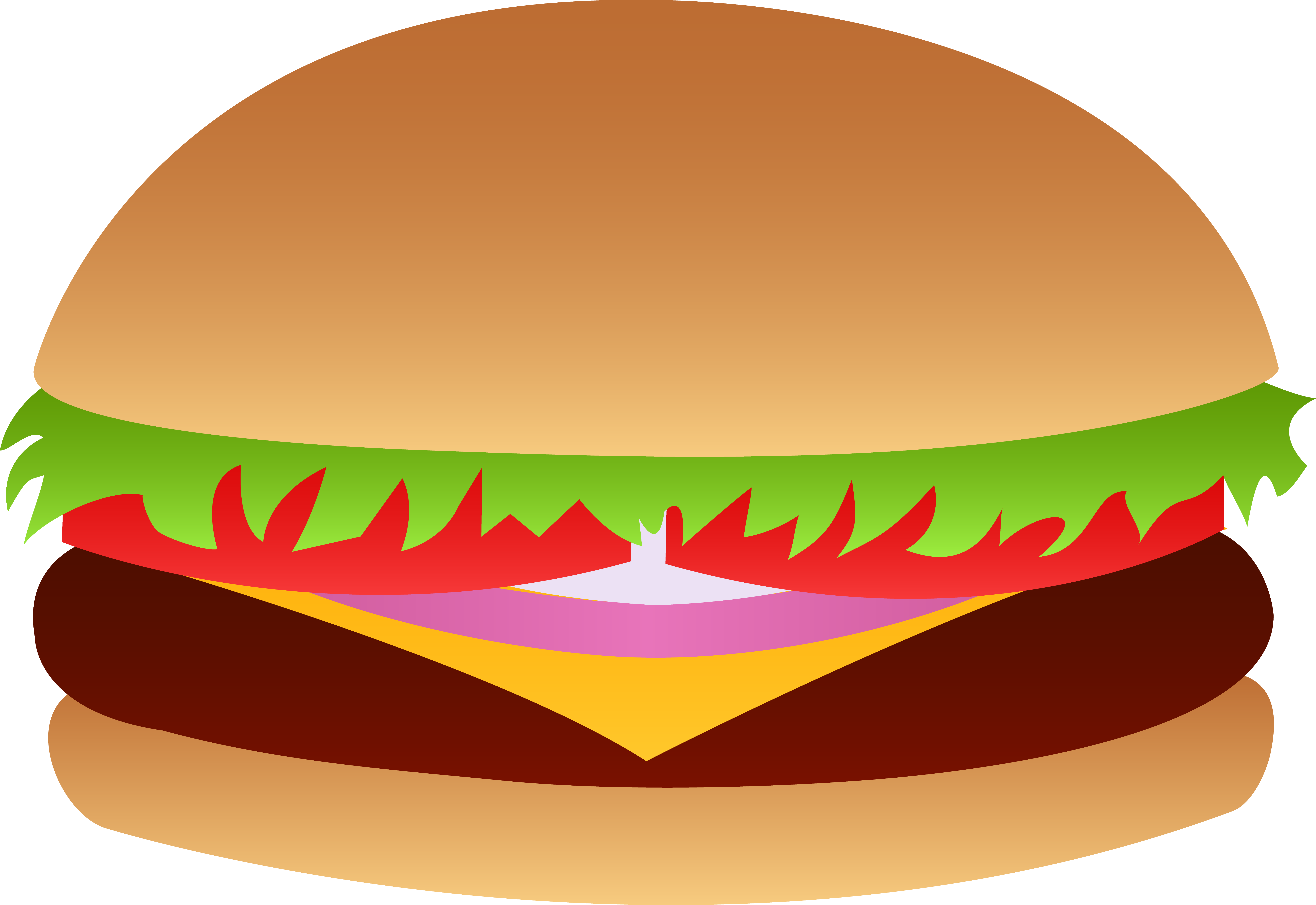 Cheeseburger - Vector Cheeseburger (7593x5221), Png Download