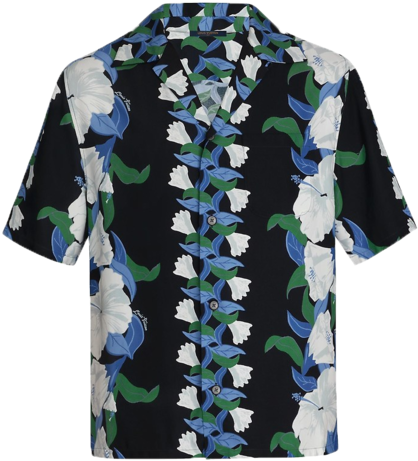 Louis Vuitton Hawaiian Lillies Print Shirt - Blouse (492x500), Png Download