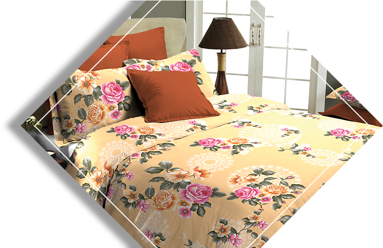 Superspun Polycotton Abstract Double Bedsheet (800x519), Png Download