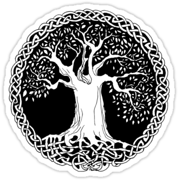 Celtic Wisdom Tree, By Icefaerie Drawing Trees, Celtic - Tree Celtic (375x360), Png Download