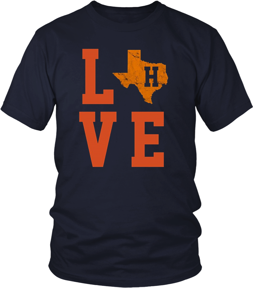 Houston Baseball Love Distressed Worlds Best Shirt - Larry Bernandez T Shirt (1000x1000), Png Download