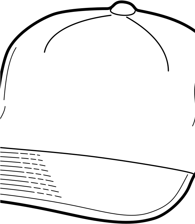 Free Various Clothing - Coloring Pages Of Cap (640x800), Png Download