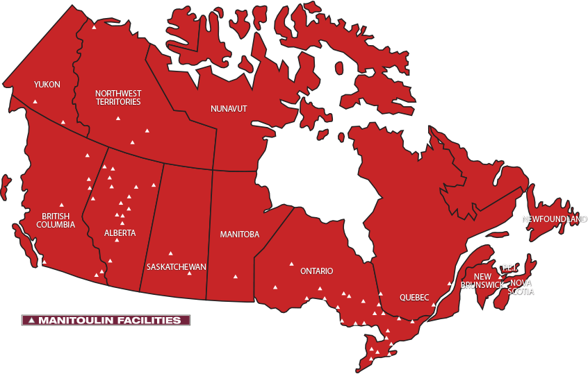 Canadamap - Canada On North America Map (846x539), Png Download