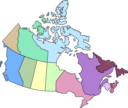 Invasive Species Council Of British Columbia Ph - Purple Loosestrife Canada Map (438x368), Png Download