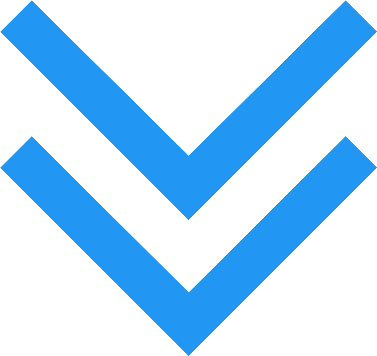 Down Arrow Icon Png Download - Double Down Arrow Png (1600x1600), Png Download