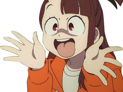 Lien Direct, 2017/45/2/1510085248-bwa - Little Witch Academia Derpy Akko (400x300), Png Download