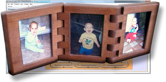 Wooden Hinged Photo Frames Project - Hinged Photo Frame (559x272), Png Download