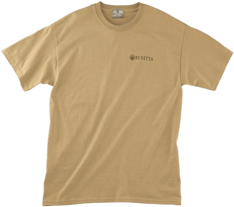 Beretta Usa Trident T-shirt Trident Logo Adult Cotton - Mustard V Neck T Shirt (800x745), Png Download