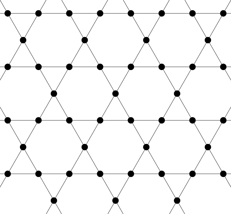 Kagome Lattice Bw - Kagome Lattice (750x693), Png Download