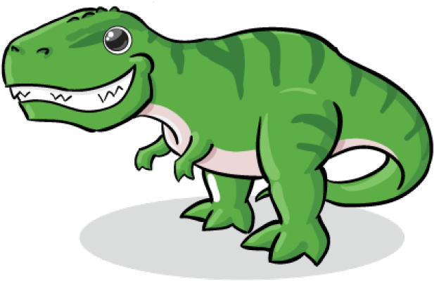 Dinosaur Cartoon Cliparts - Dinosaur Clip Art T Rex (640x480), Png Download