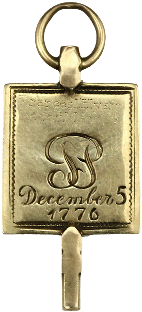 14k Gold Key Pendant - Chain (481x768), Png Download