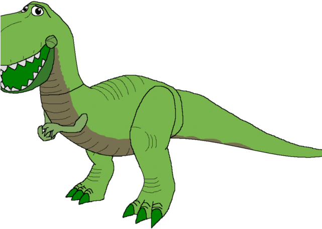 Dinosaur Cartoon Images Rex Toy Story Dibujo Full Size Png Download Seekpng
