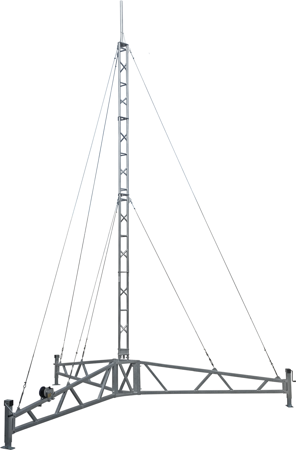 Al220 Portable Tripod Lattice Tower - Lattice Mast Mounting Cctv (1800x1800), Png Download