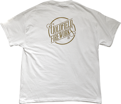Goldfield Fireworks Shirt, White - Dua Lipa New Rules T Shirt (400x345), Png Download