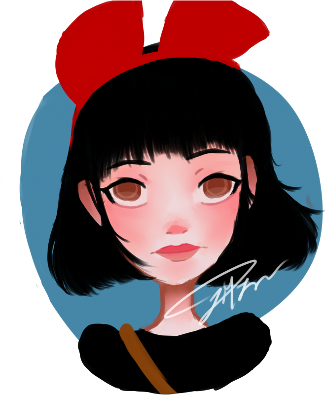 Kiki's Delivery Service - Illustration (700x821), Png Download