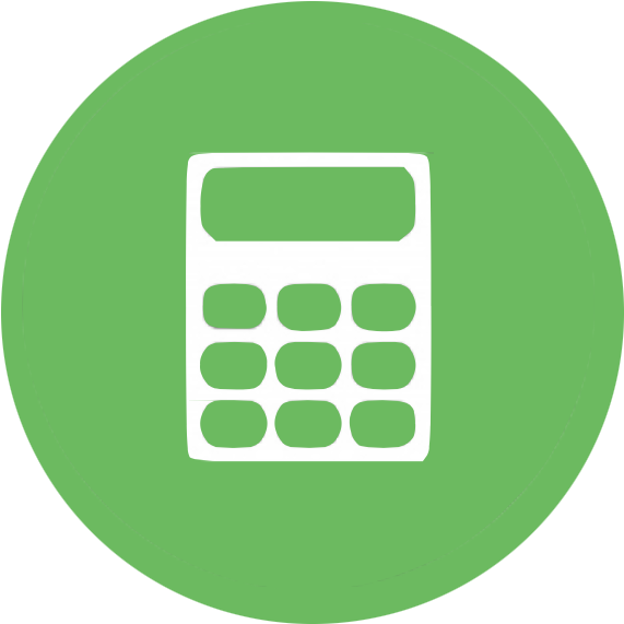 Accounting Green Icon (603x600), Png Download