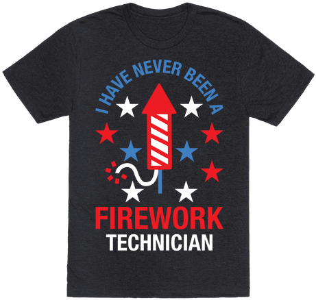 Free Red White And Blue Fireworks Png - Necro Gory Days Shirt (484x484), Png Download