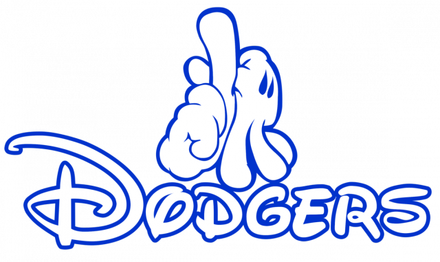 La Dodgers - Dodgers Mickey Mouse (640x381), Png Download