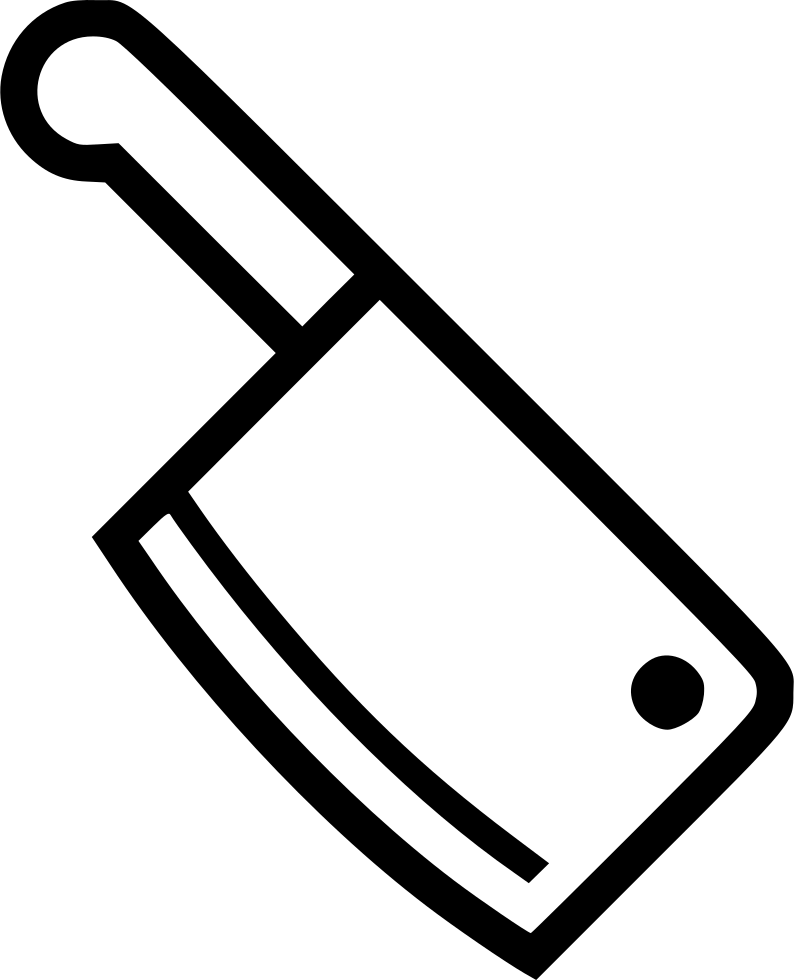 Meat Cleaver Comments - Meat (794x980), Png Download