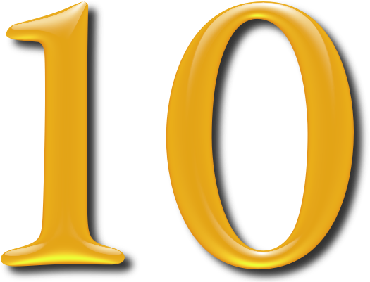 10 Numbers Icon Clipart - Atomic Number Of Neon (600x400), Png Download