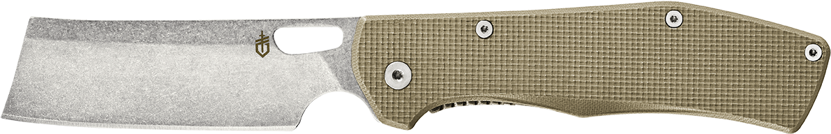 Knife Itself Is Much Smaller Than A Standard Cleaver - Gerber Gear (1382x484), Png Download